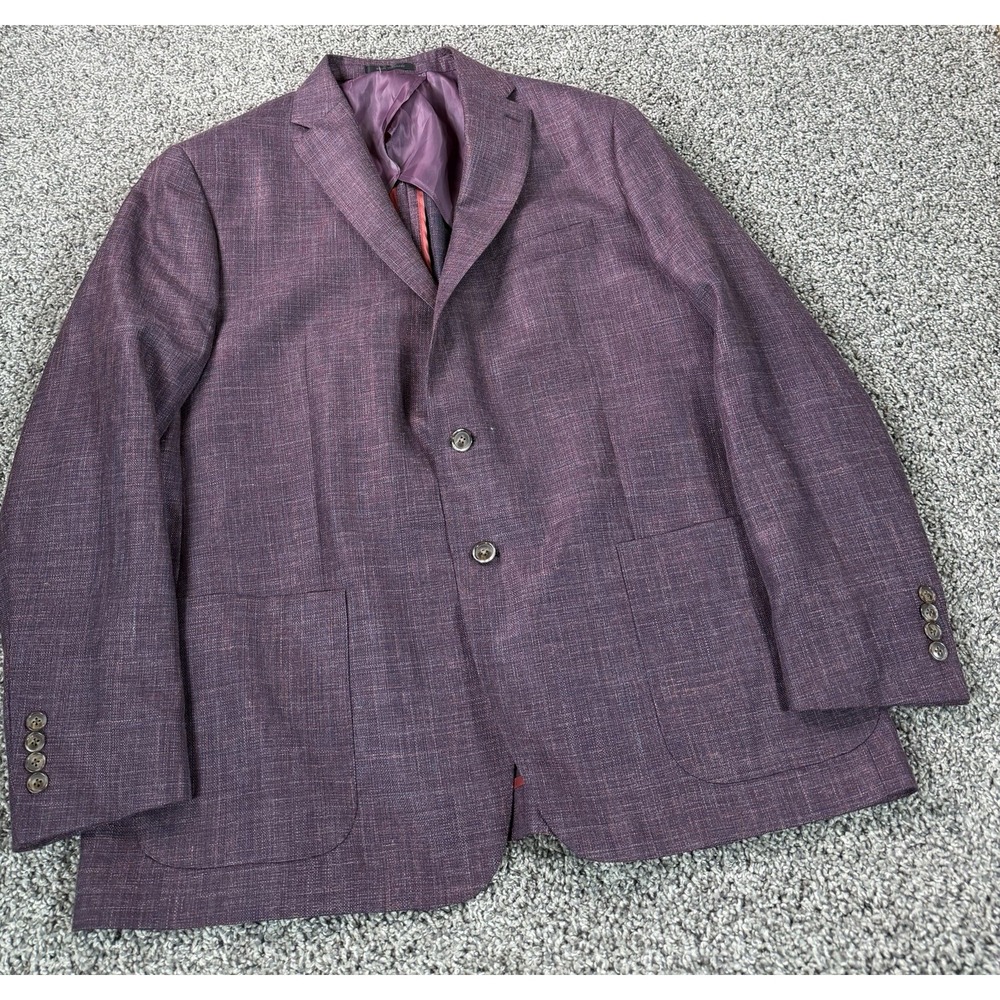 Tailo Red Loro Piana Summertime Blazer Men's Size 48 Regular Wool Blend
